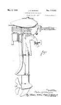 Sears Water Witch Outboard Motor  Design Patent D - 114,597