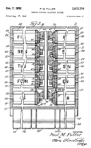 Paul Fuller Triplex Keyboard Patent No.  2,612,710 section