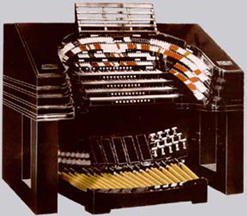 Master Console of Radio City Wurlitzer Organ
