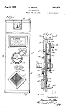 Bruno Radtke Coin Handling Patent No. 1,869,616