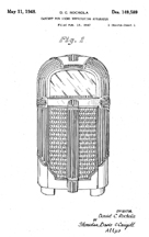 Rockola Model 1428 Design Patent D-149,589