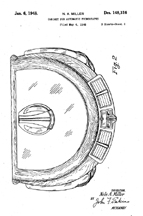 Seeburg Model 146-148 Symphonola (Trashcan) design patent D-148,316