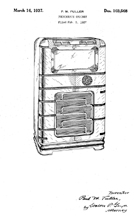 Wurlitzer Model 616 (v1) Design Patent D-103,658