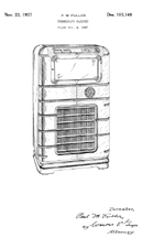 Wurlitzer Model 616 (v2) Design Patent D-107,148