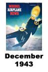  Model Airplane news cover for December of 1943 
