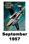  Model Airplane news cover for September of 1957 