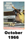  Model Airplane news cover for October of 1966 