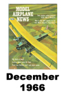  Model Airplane news cover for December of 1966 
