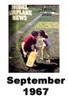  Model Airplane news cover for September of 1967 