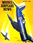 Model Airplane News Cover for August, 1953 by Jo Kotula Chance-Vought F4U Corsair 