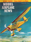 Model Airplane News Cover for February, 1959 by Jo Kotula Central Air Monocoupe 90A 
