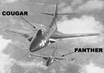 The Grumman F9F Cougar  