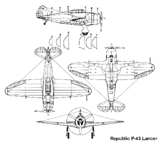 The Republic  XP-43 Lancer  