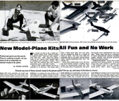 Article on ready to fly radion control model airplanes Popular Science June 1968 