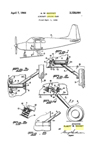  Albert Mooney Aircraft Patent No.3,128,064 