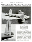  The Short Sunderland Flying Boat as Flying Battleship in the September, 1938 issue of Popular Mechanics 