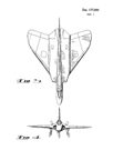  Ed Heinemann Design Patent No. D-177,500 for the McDonnell-Douglas A-4 Skyhawk   