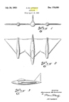  Alexander Lippisch Aircraft Design Patent No D-170,090 