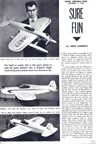 Plans for Sure Fun a floatplane Model Airplane News November 1957 
