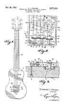 Leo Fender Telecaster Use Patent 2573254