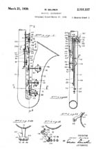Selmer Saxophone Patent 2,151,337
