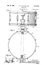 Slingerland Snare Drum Patent 2166733