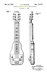 H.S. Sunshine Skyscraper Guitar Patent D-114,773