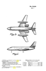  Lockheed 1329 JetStar Transport Design Patent  D-191,243  