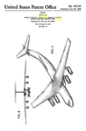 Lockheed C-141 Starlifter Design Patent D-193,123 