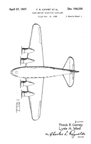  Boeing Model 307 Stratoliner Design Patent D-104,335 