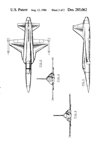  The Northrop F-20 Tigershark Design patent D-285,062    