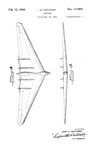 Northrop XB-35 Flying Wing Design Patent D-143,852  