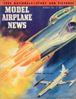   November 1952 cover of Model Airplane News, drawing of the Lockheed F-94 Starfire by Jo Kotula  