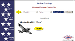 Cleveland Site Location of the Mitsubishi A6M (Zero) Fighter  