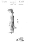 The Republic P-47 Thunderbolt Design Patent D-139,729 