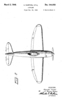  The Republic XP-47B Design Patent D-144,058   