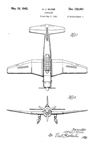 Vultee A-31 Vengeance Dive Bomber Design Patent D-132,461   
