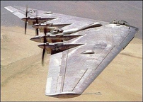  XB-35 in flight 