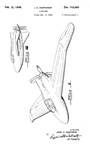  Northrop XP-56 Experimental Fighter  Design Patent D-143,864    