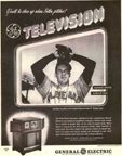 Vintage Television Advertisement General Electric featuring Pitcher Bob Feller