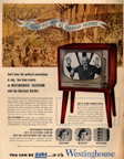Vintage Television Advertisement Westinghouse covers the political conventions