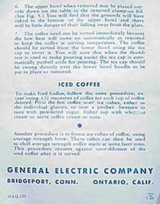 GE Instructions, 2