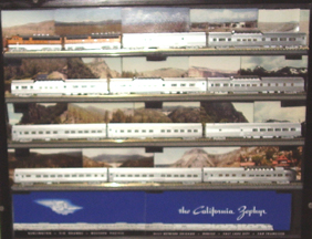 N-Scale Model of the California Zephyr