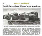 Other Streamlined Locomotives at the World's fair