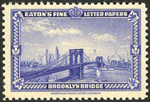 American Bank Note Poster -- Brooklyn Bridge