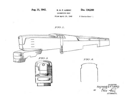 Mr. Loewy's Patent D 134,260 for the T-1