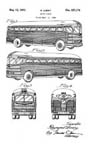 Raymond Loewy Greyhound Bus Design patent D127174