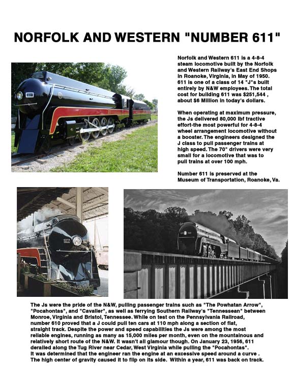 Writeup of the N and W Locomotive 611