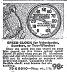 Ad for a Speed Clock from the 1936 Sears Catalogue