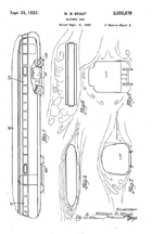 William Stout Railplane Original Design, Patent No. 2,093,579 